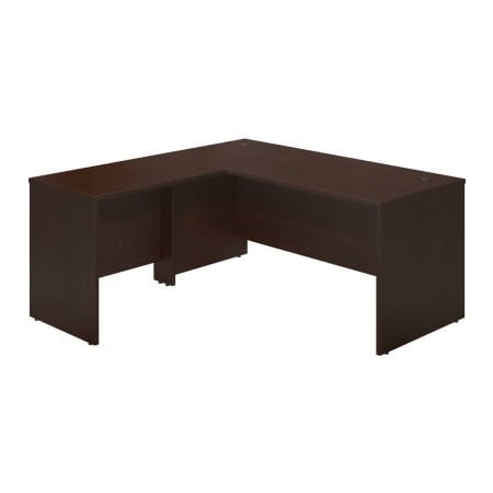 Bush Ind Bush Furniture Wood Desk with Straight Front and Return - 66inW - Mocha Cherry - Series C Elite SRE012MR
